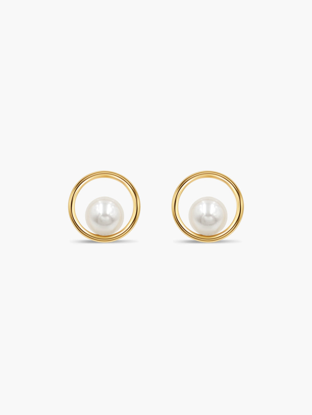 Circle with Pearl Studs