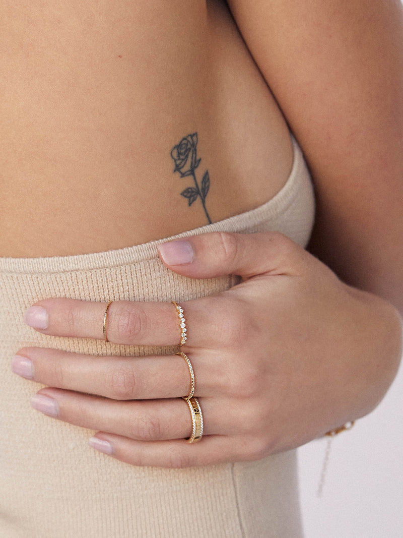 minimalist gold filled rings