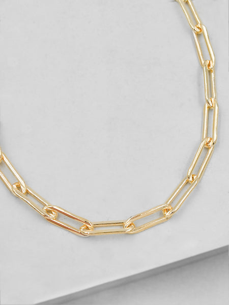 Paperclip Necklace Large Link Necklace Gold Paperclip Chain Gold