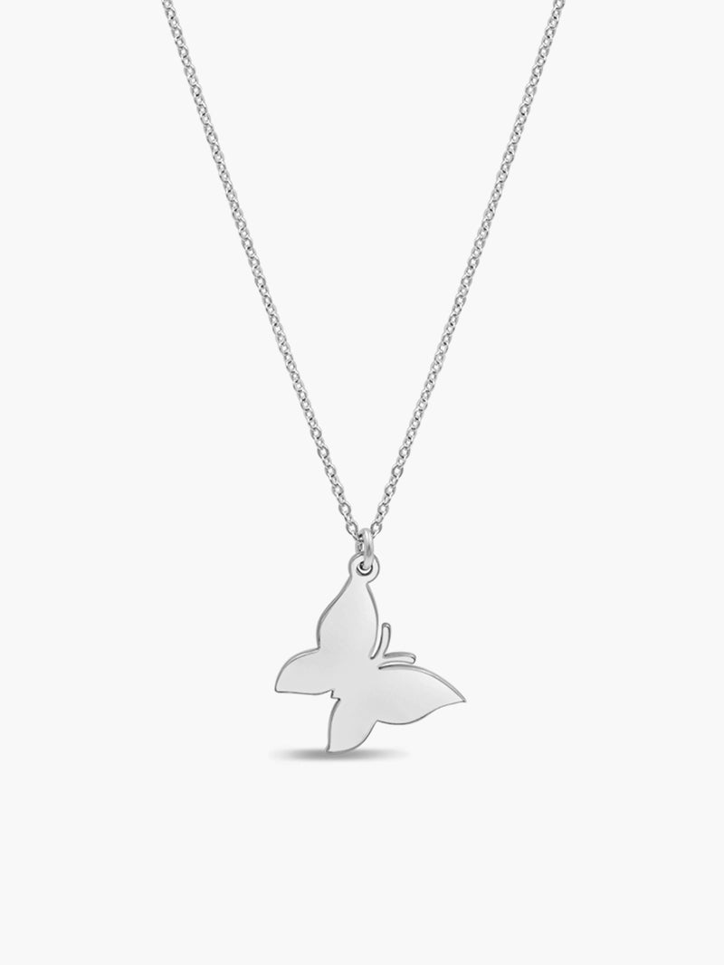 Small Engravable Butterfly Necklace