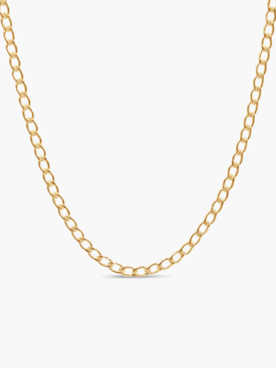 Large Gold Triple Link Necklace - Tilly Sveaas Jewellery