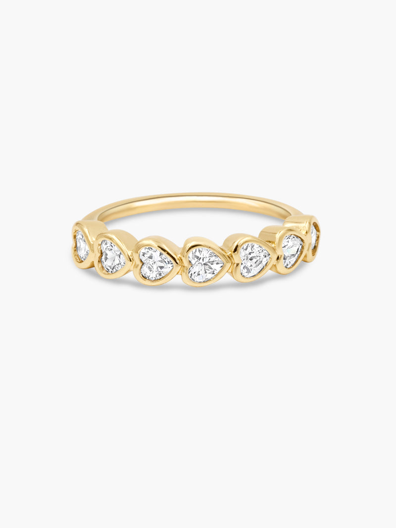 gold plated heart ring