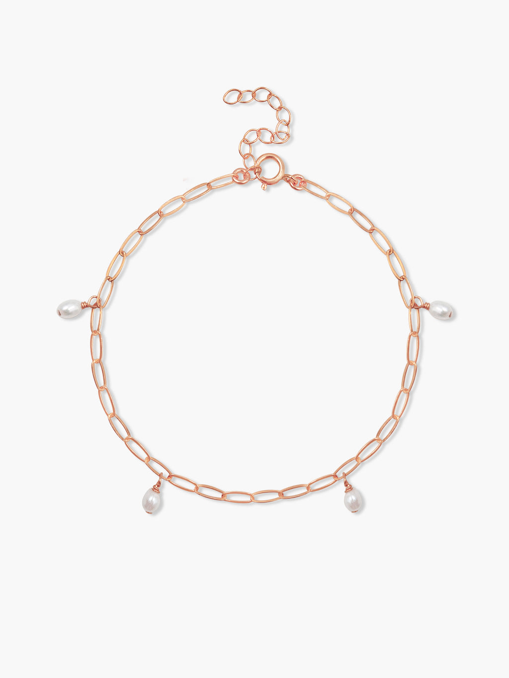 Mini Paperclip with Pearls Bracelet