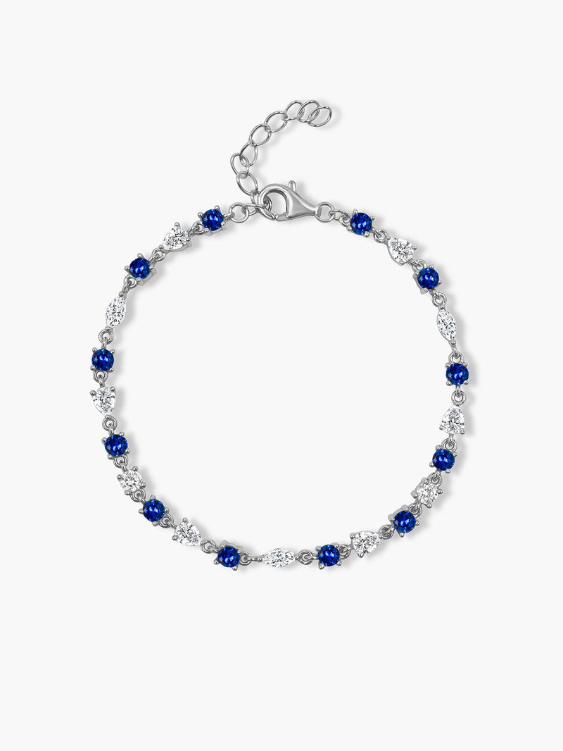 Mixed Gemstone Bracelet - Blue