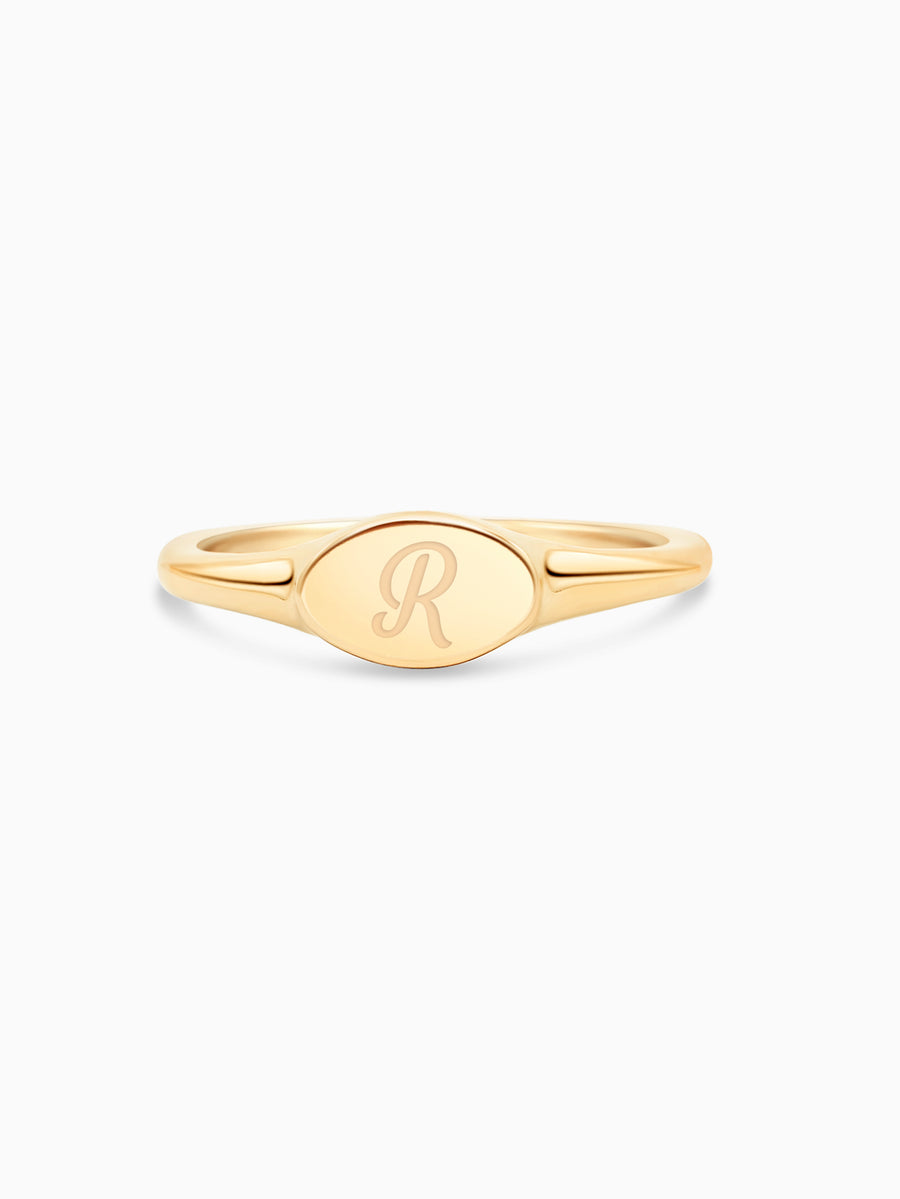 Solid Alphabet Jewelry Rings Letter R 3D model 3D printable | CGTrader