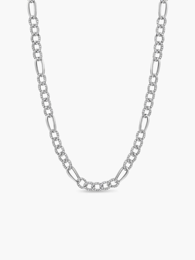 Sparkle Figaro Chain Necklace