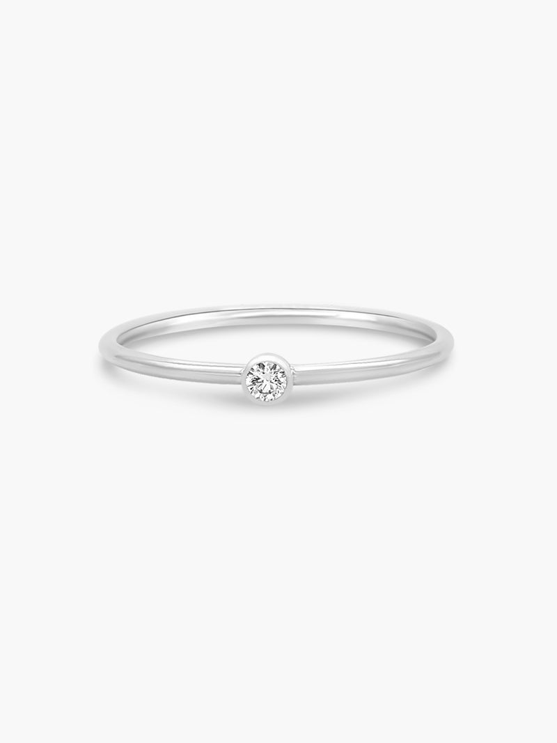 sterling silver dainty cubic zirconia stalking band