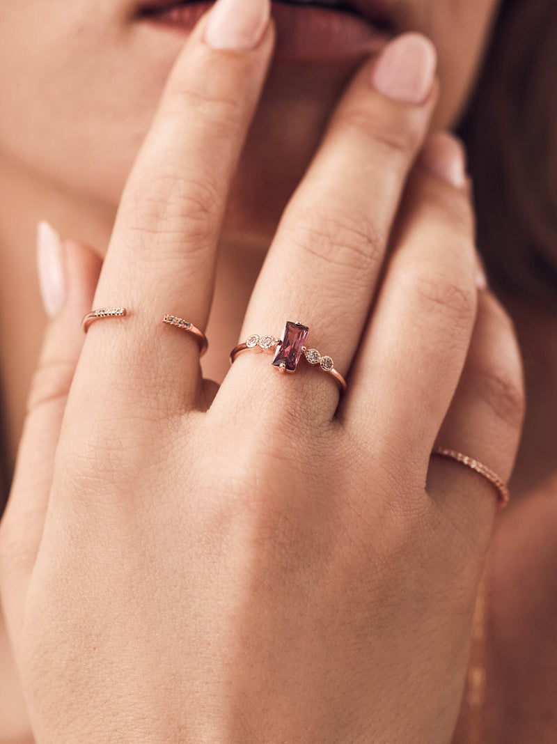 Baguette Ring - Pink