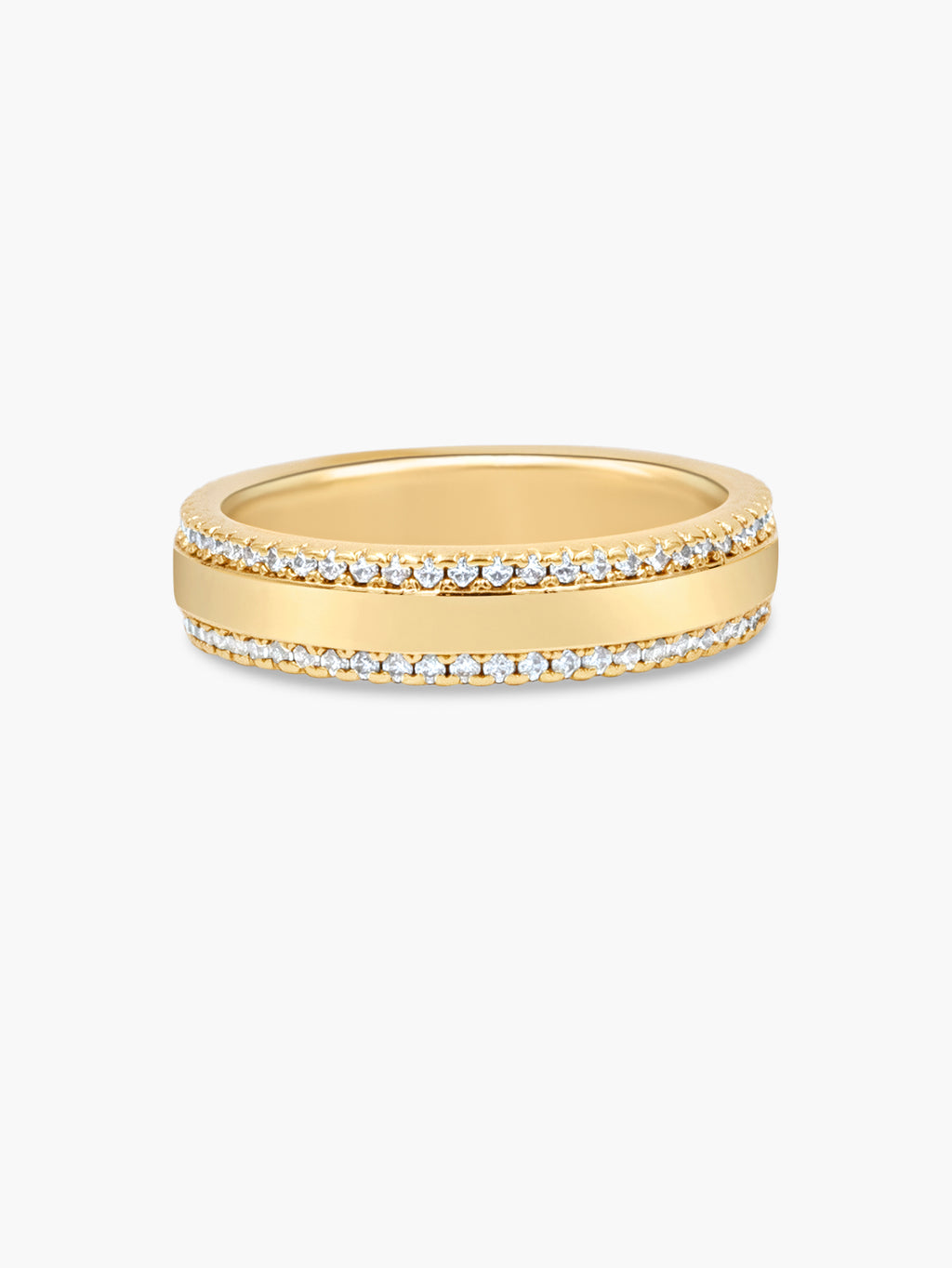 gold engraved eternity ring
