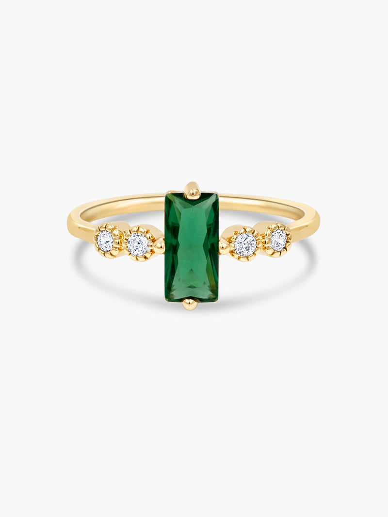 Baguette Ring - Green