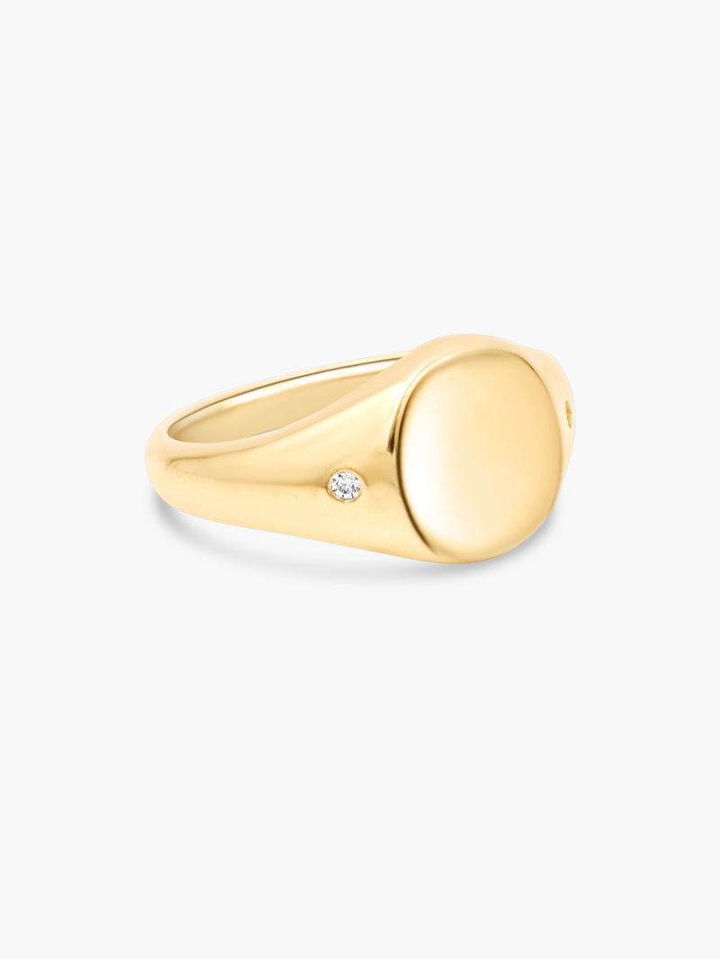Oval Signet - Gold