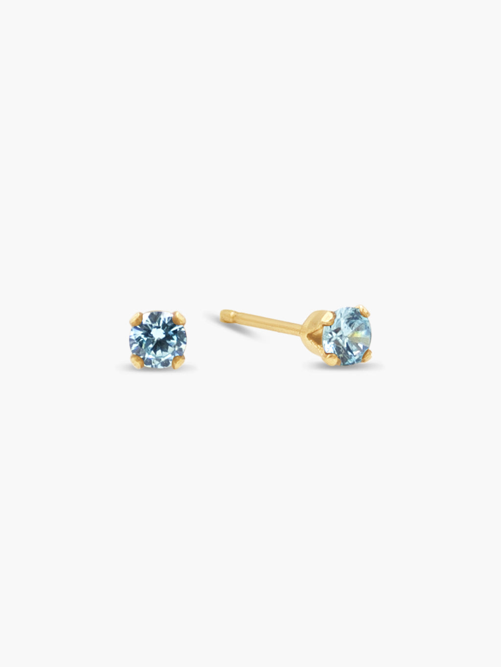 Basic Solitaire Stud - Gold Filled
