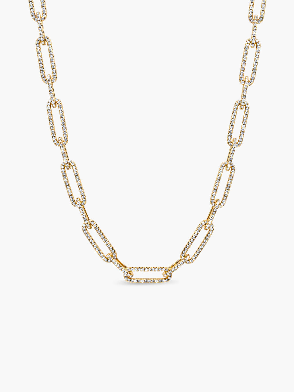Sparkle Paperclip Chain Necklace