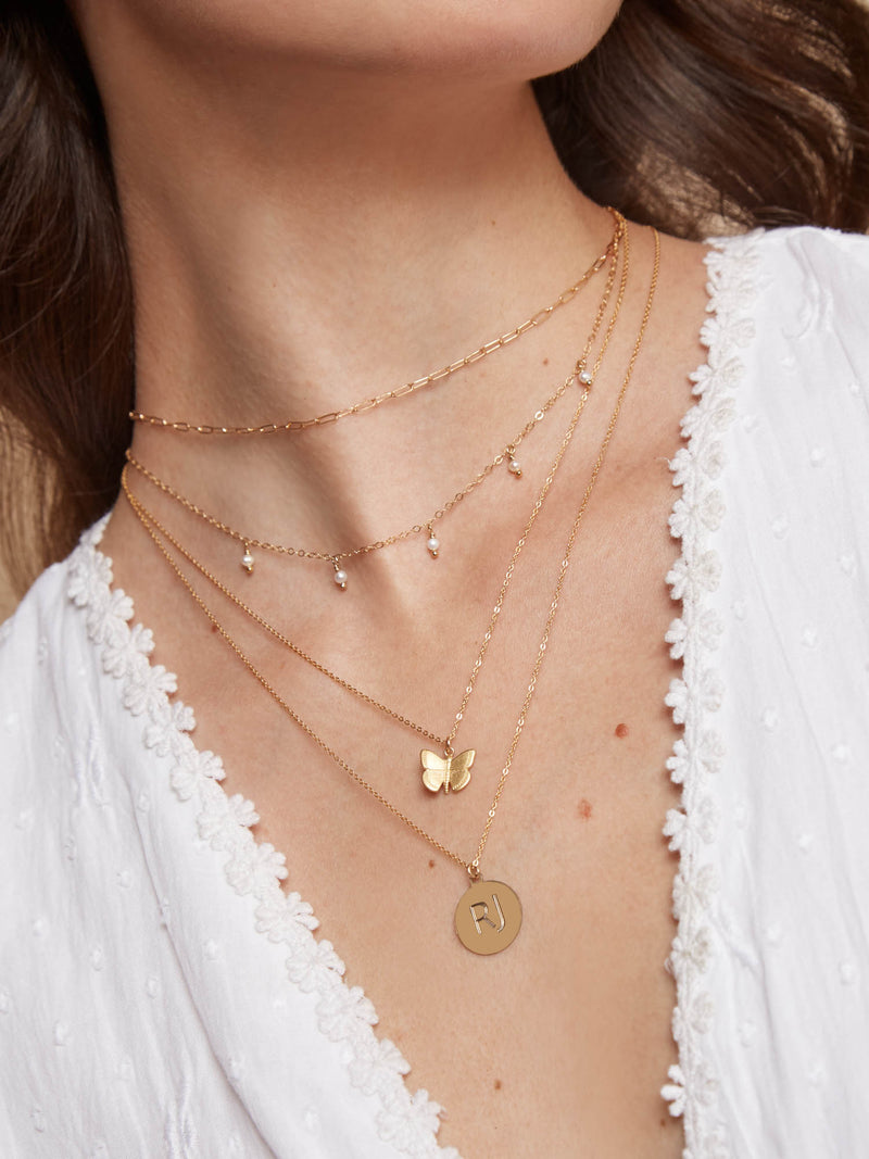 Pearl Bohemian Dangle Necklace