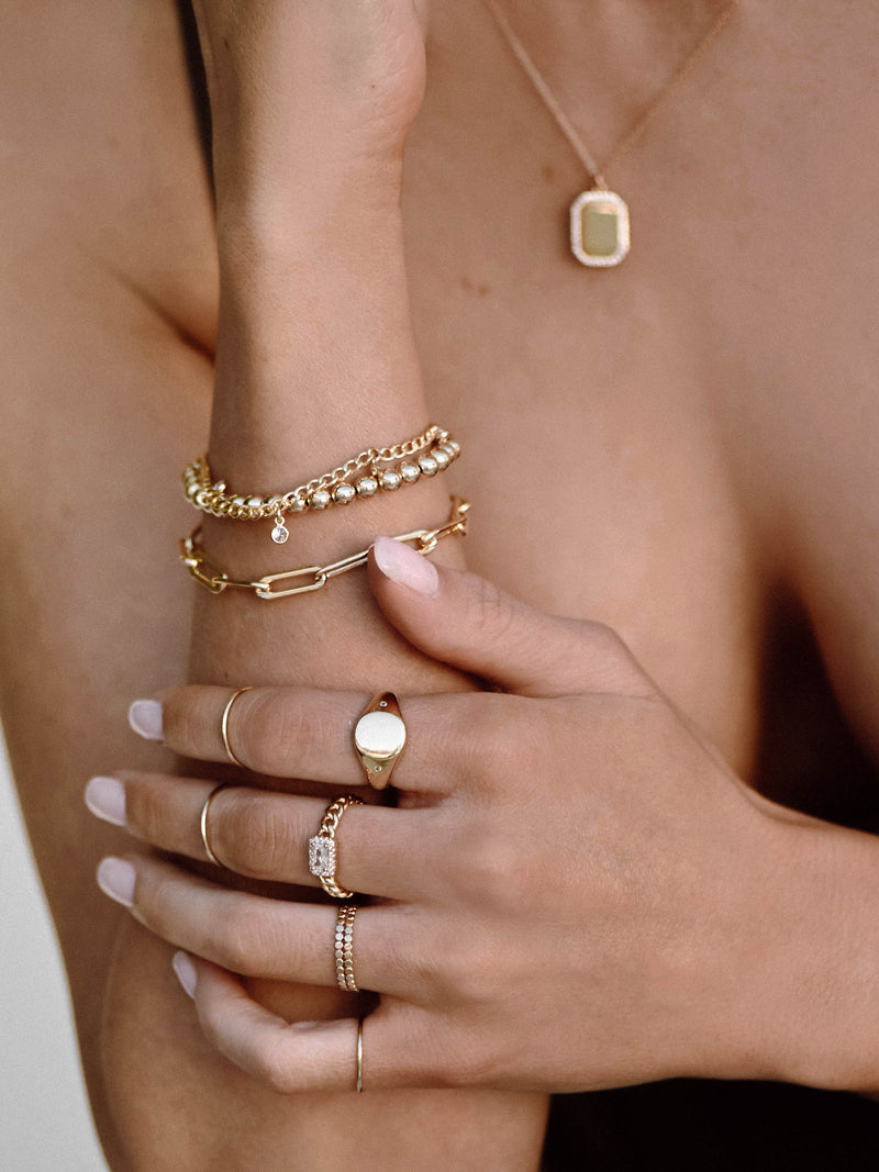 gold filled dainty rings