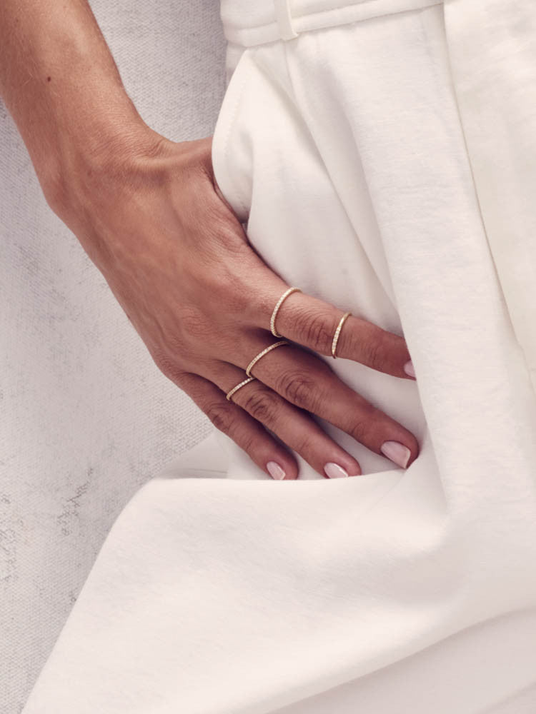 Gold Petite Stacking Ring by The Faint Hearted Jewelry 