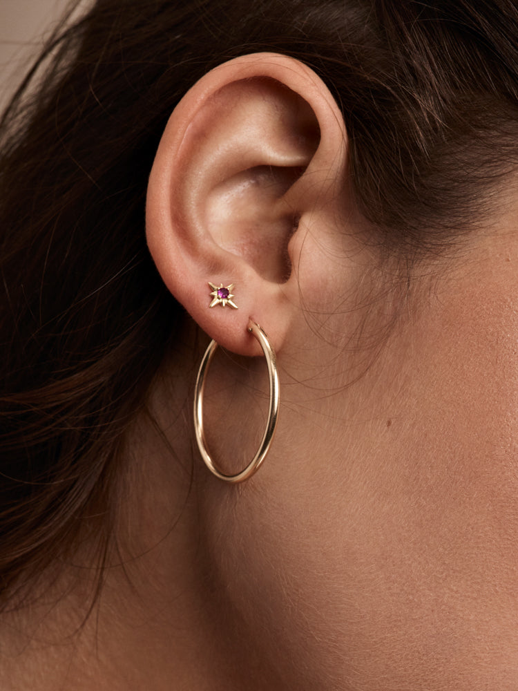 Gold Filled Hoop Earrings by The Faint Hearted Jewelry