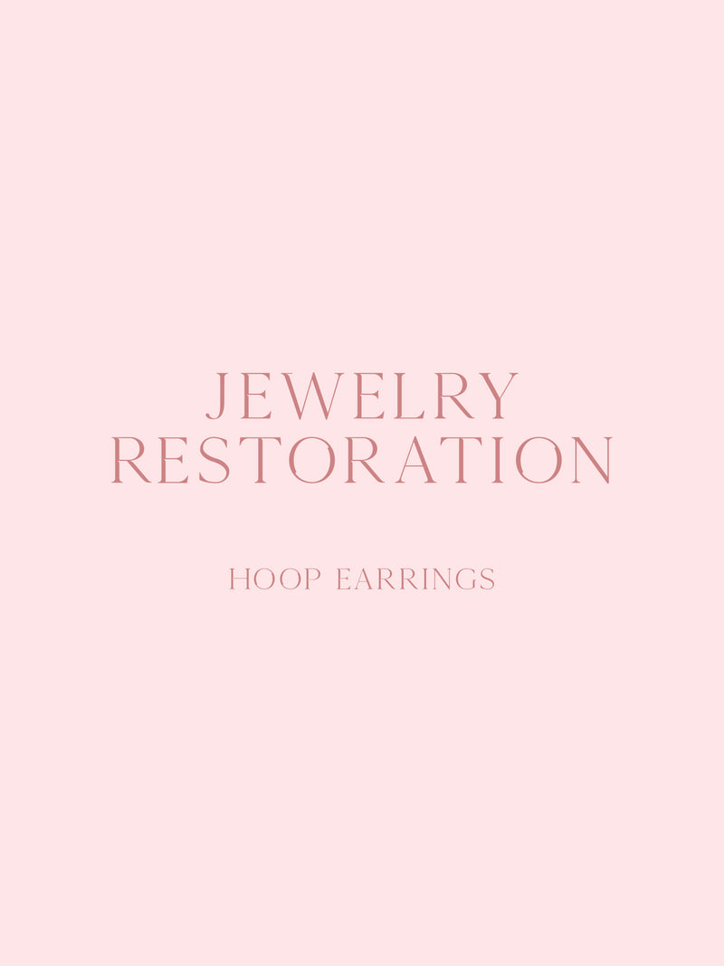 Jewelry Restoration - Hoop Earrings
